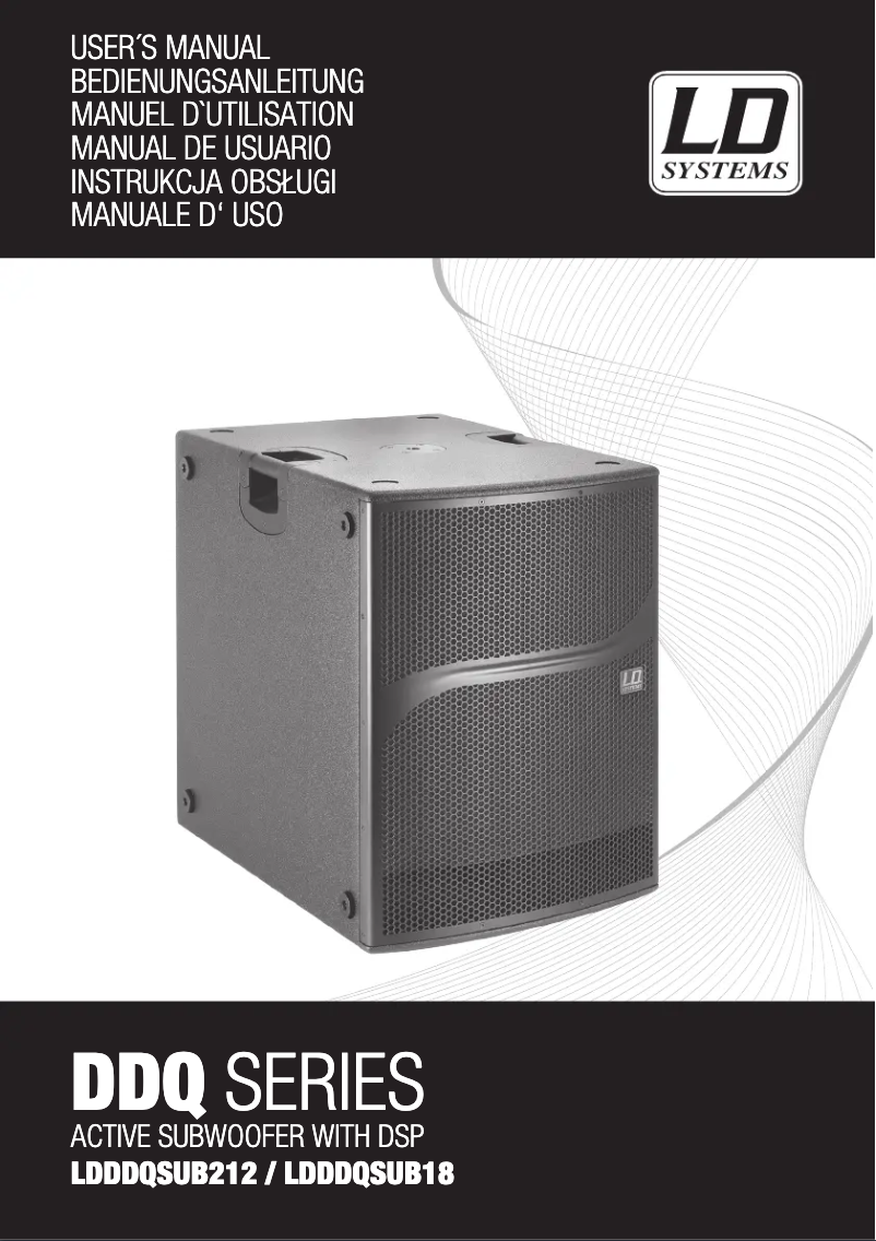 Page 1 of the manual User Manual LD Systems DDQ SUB 18