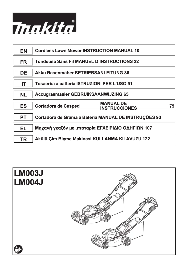 First page image of the manual for LM004J