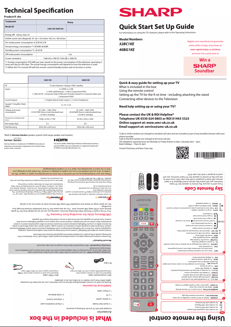 First page image of the manual for 32BC1KE