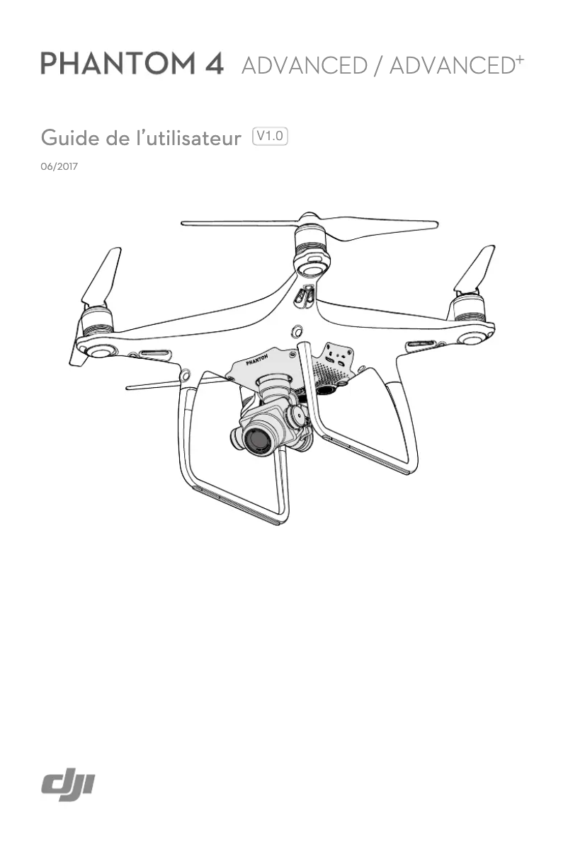 First page image of the manual for Phantom 4 Advanced