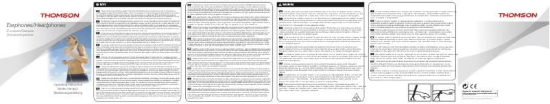 Page 1 of the manual User Manual Thomson EAR3214