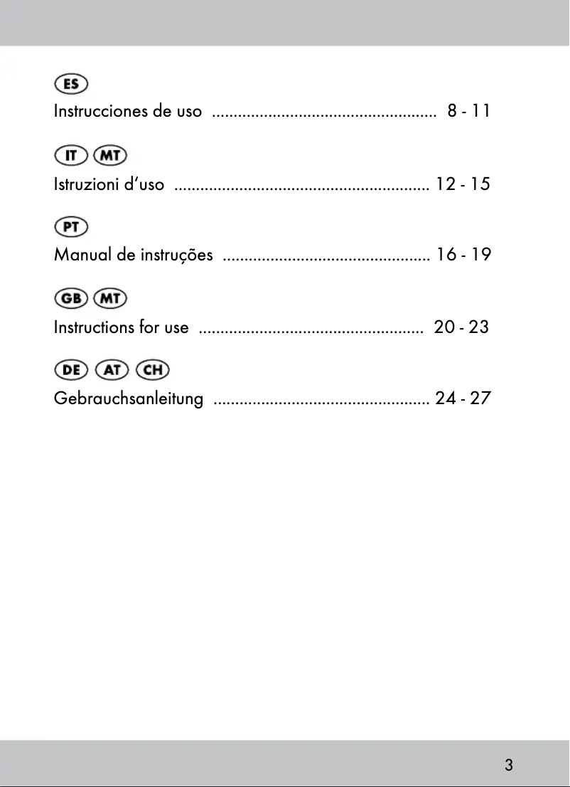 Page 1 of the manual User Manual Crivit IAN 96800