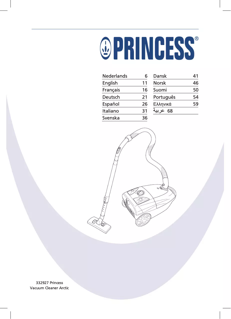 Page 1 of the manual User Manual Princess 332927 Arctic