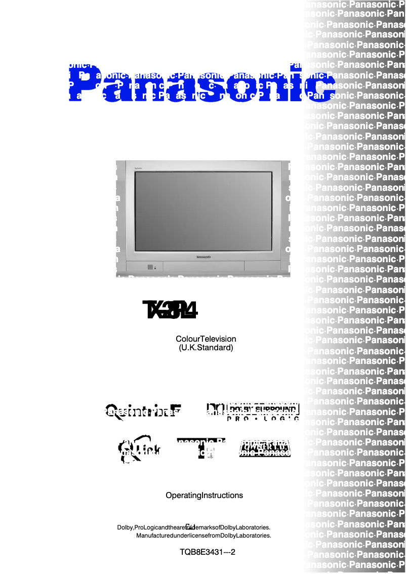 First page image of the manual for TX-28PL4