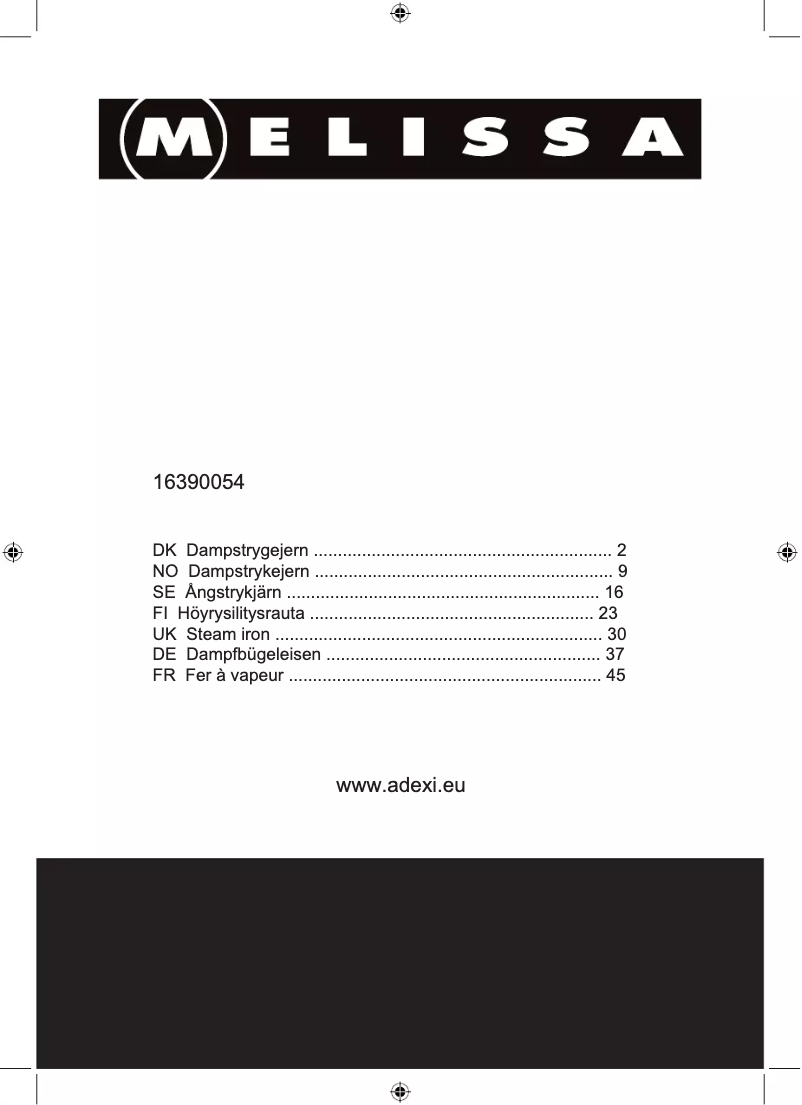 First page image of the manual for 16390054