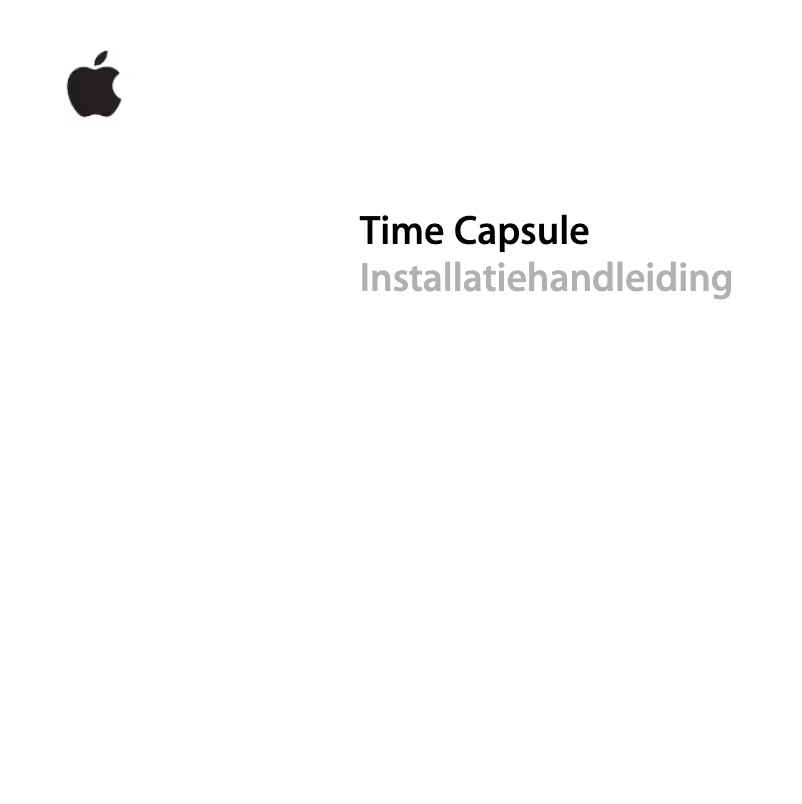 Page 1 of the manual User Manual Apple Time Capsule