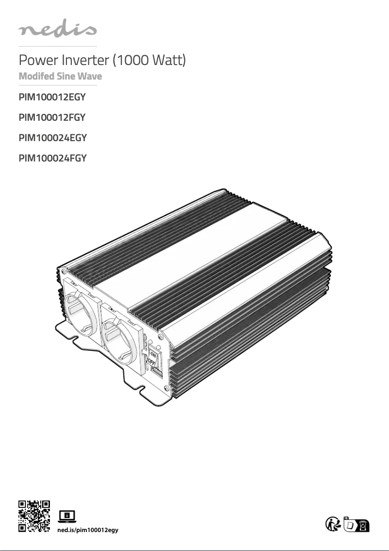First page image of the manual for PIM100024FGY