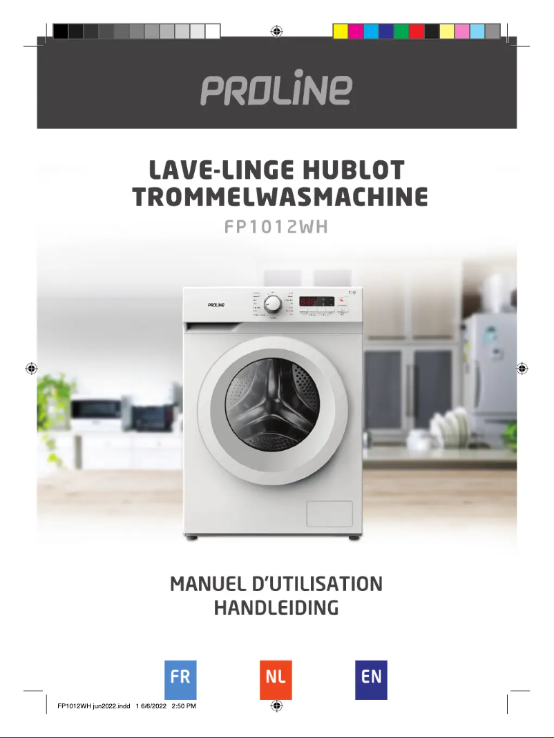 First page image of the manual for FP1012WH