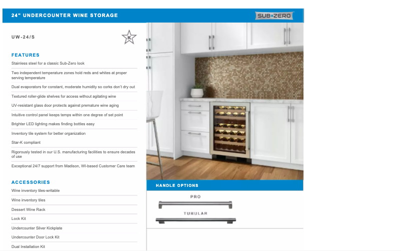 First page image of the manual for UW24SPHLH