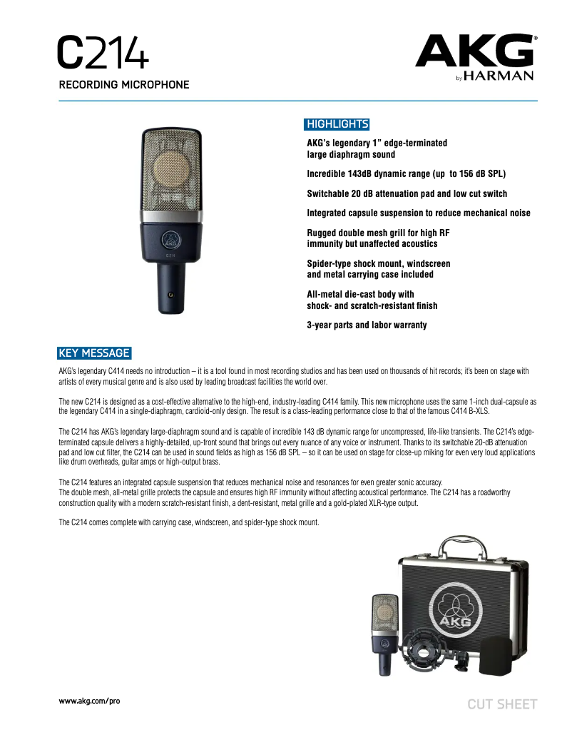 First page image of the manual for C214
