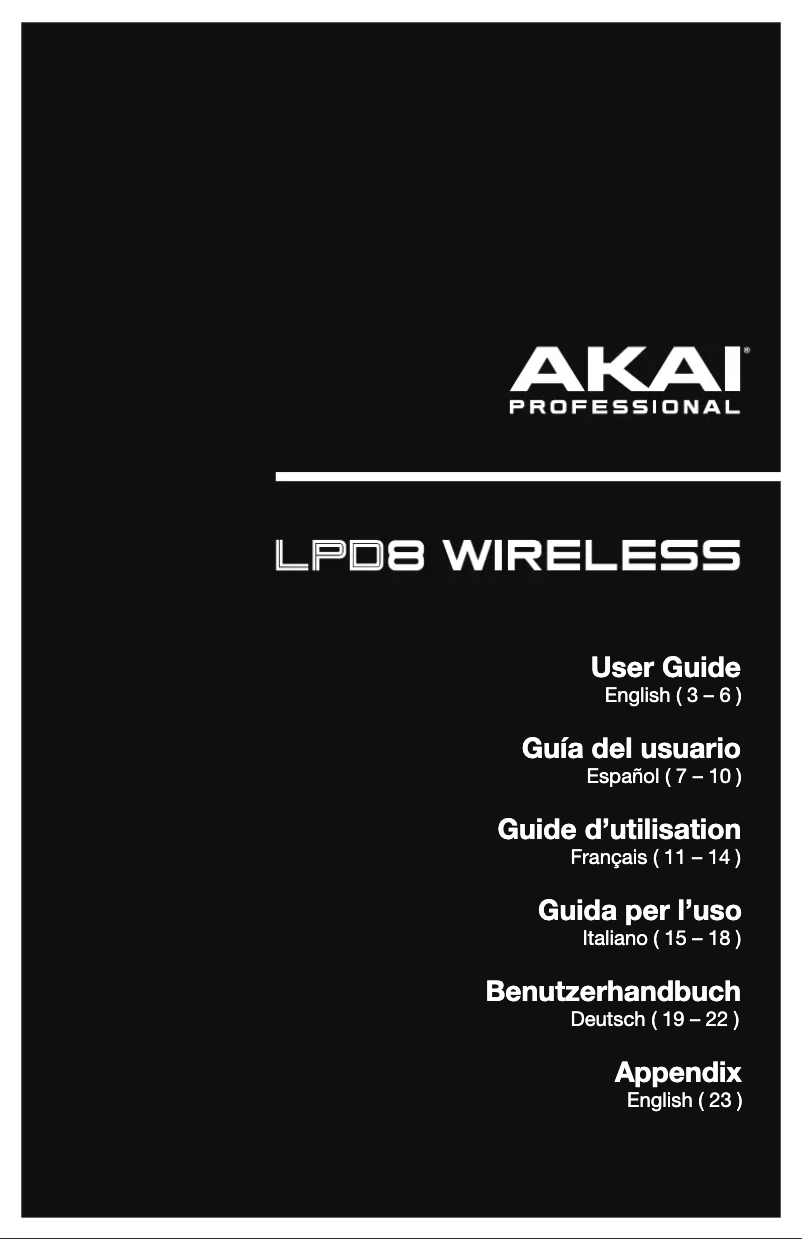 First page image of the manual for LPD8 Wireless