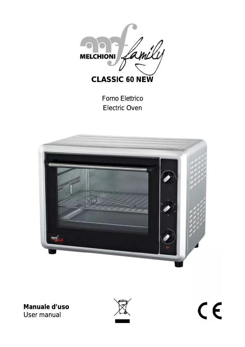 First page image of the manual for Classic New 60