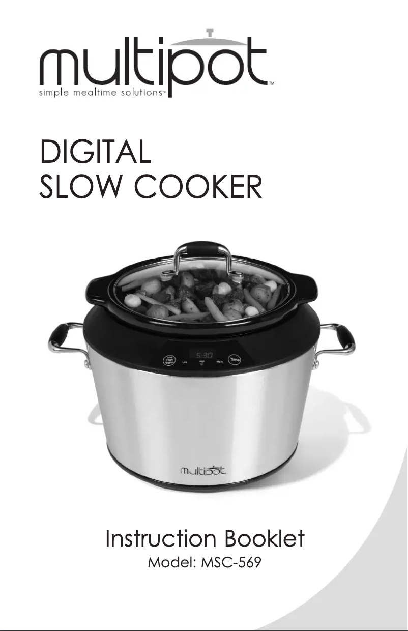 First page image of the manual for MSC-569