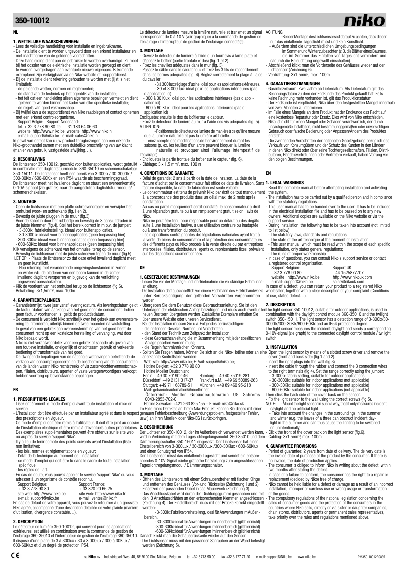 First page image of the manual for 350-10012