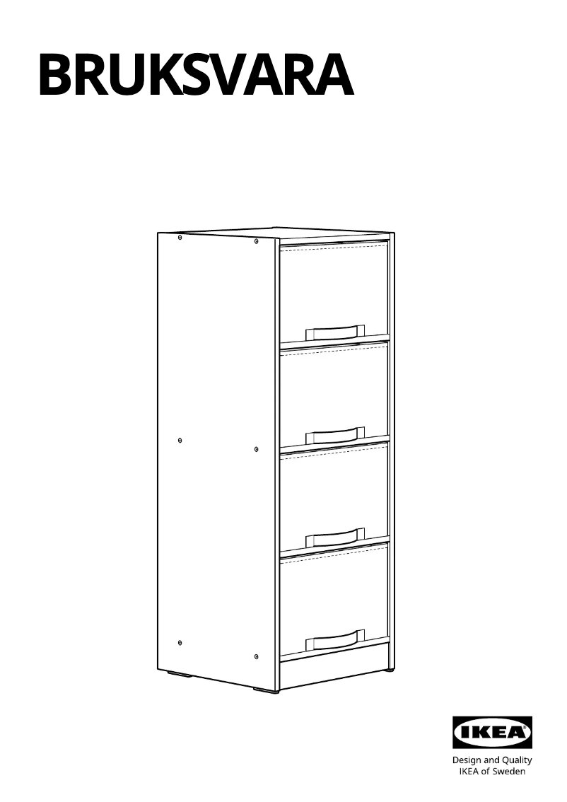 First page image of the manual for BRUKSVARA 305.598.26