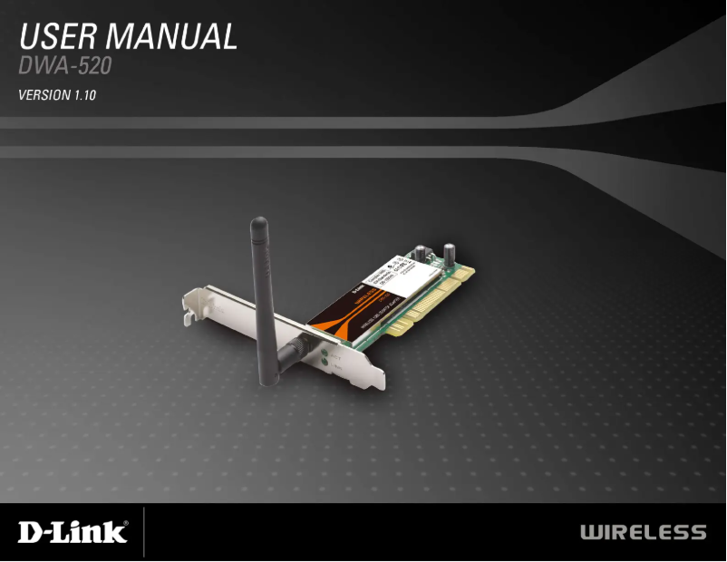 First page image of the manual for DWA-520