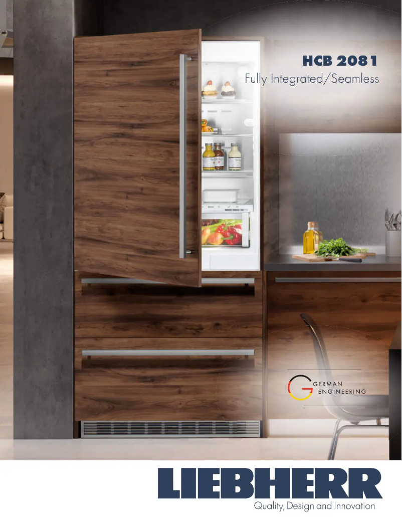 Page 1 of the manual Technical Sheet Liebherr HCB 2081