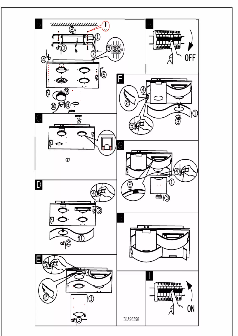 Page 1 of the manual User Manual Eglo Guadiano 93398