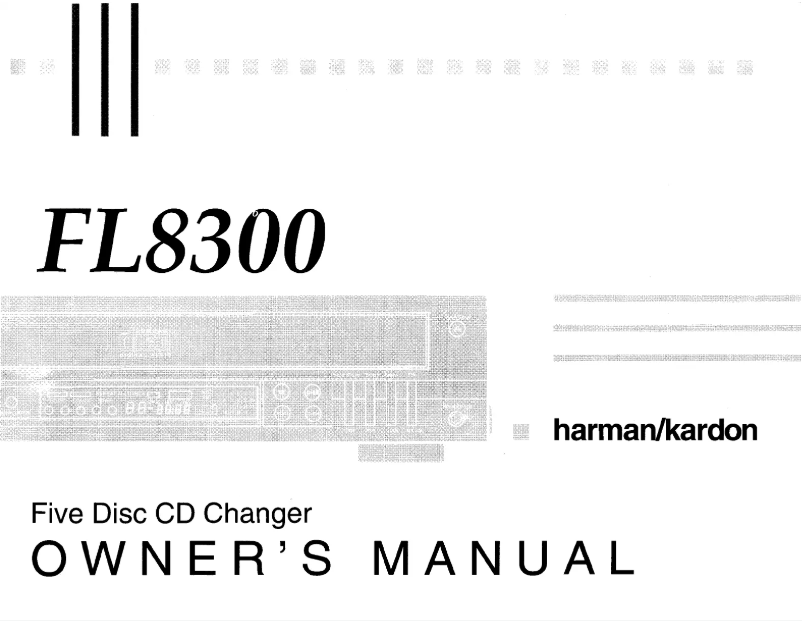 First page image of the manual for FL 8300