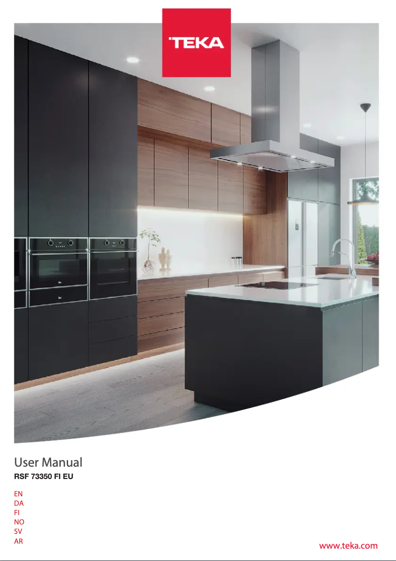 Page 1 of the manual User Manual Teka RSF 73350 FI