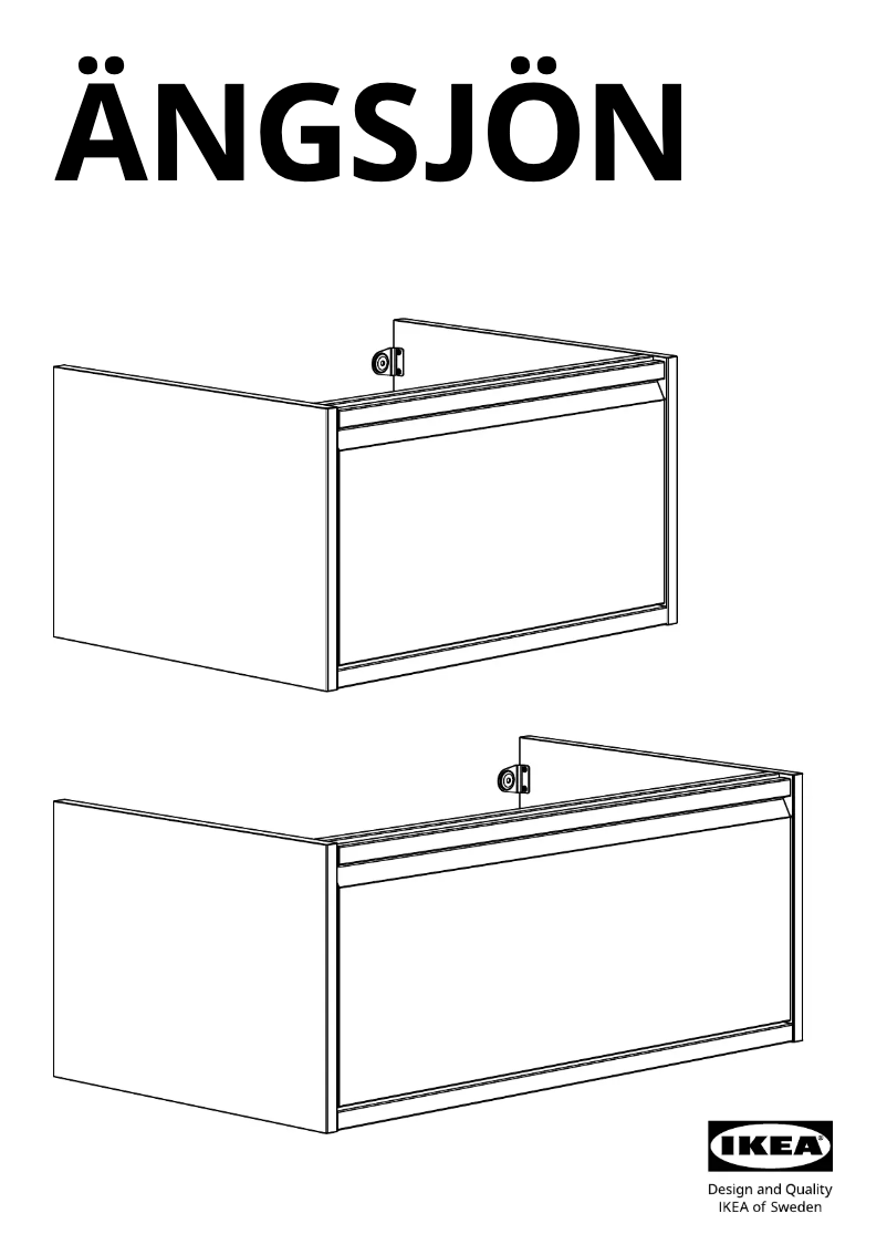First page image of the manual for ÄNGSJÖN 005.351.01