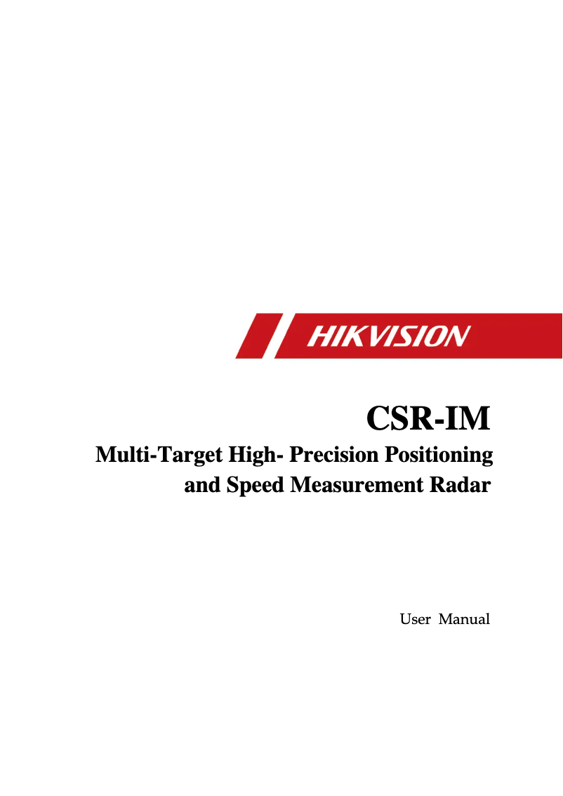 First page image of the manual for DS-TPT322-L2