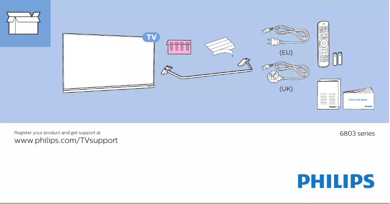 First page image of the manual for 49PUS6803