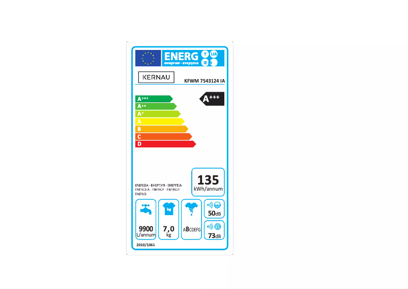 Image de la première page du manuel de l'appareil KFWM 7543124 IA