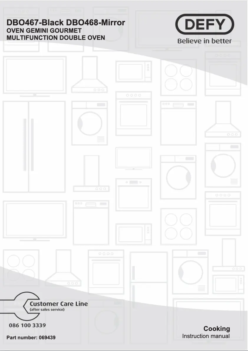 First page image of the manual for DBO468