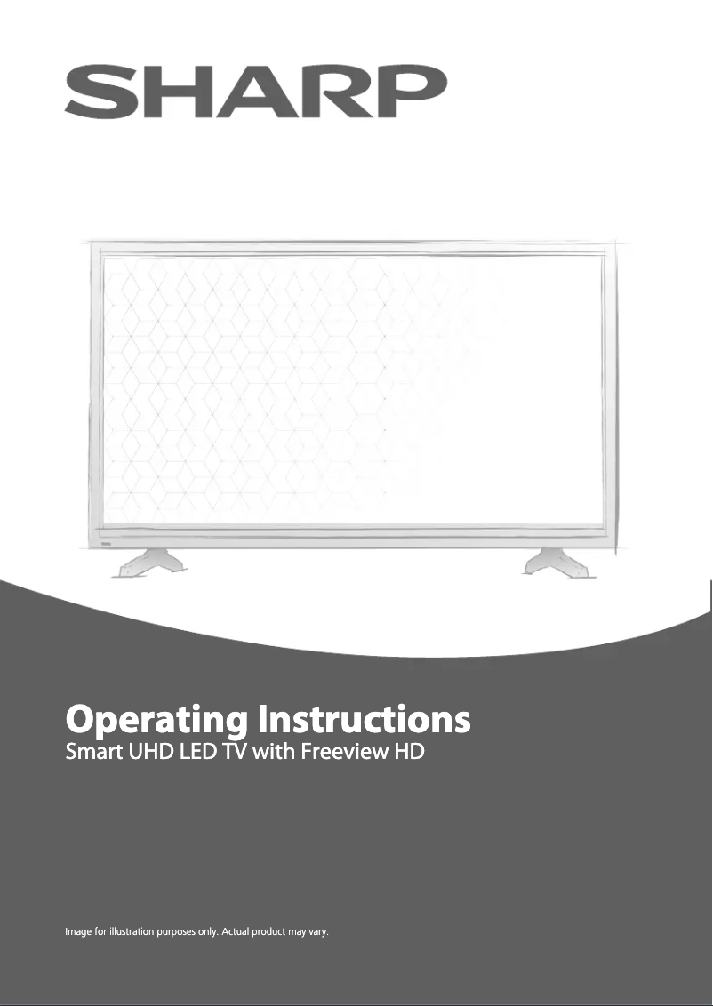 Page 1 of the manual User Manual Sharp 49BJ2K