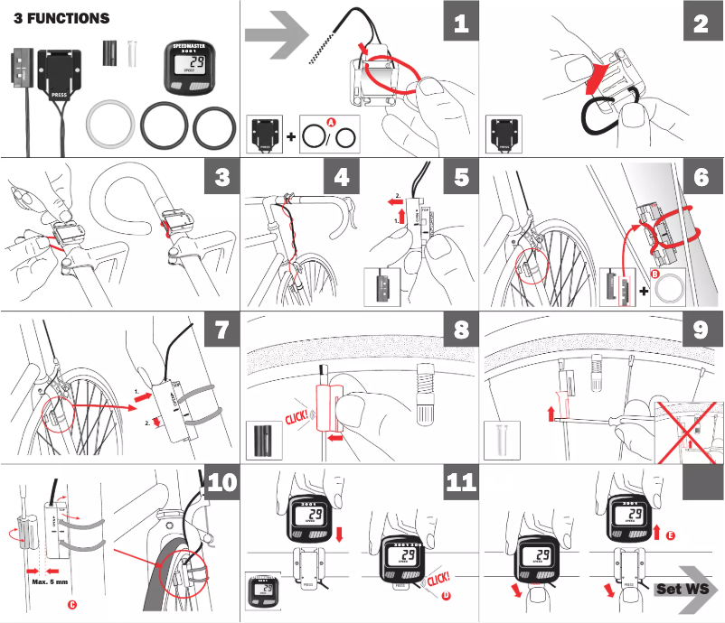 Page 1 of the manual User Manual Sigma Speedmaster 3001