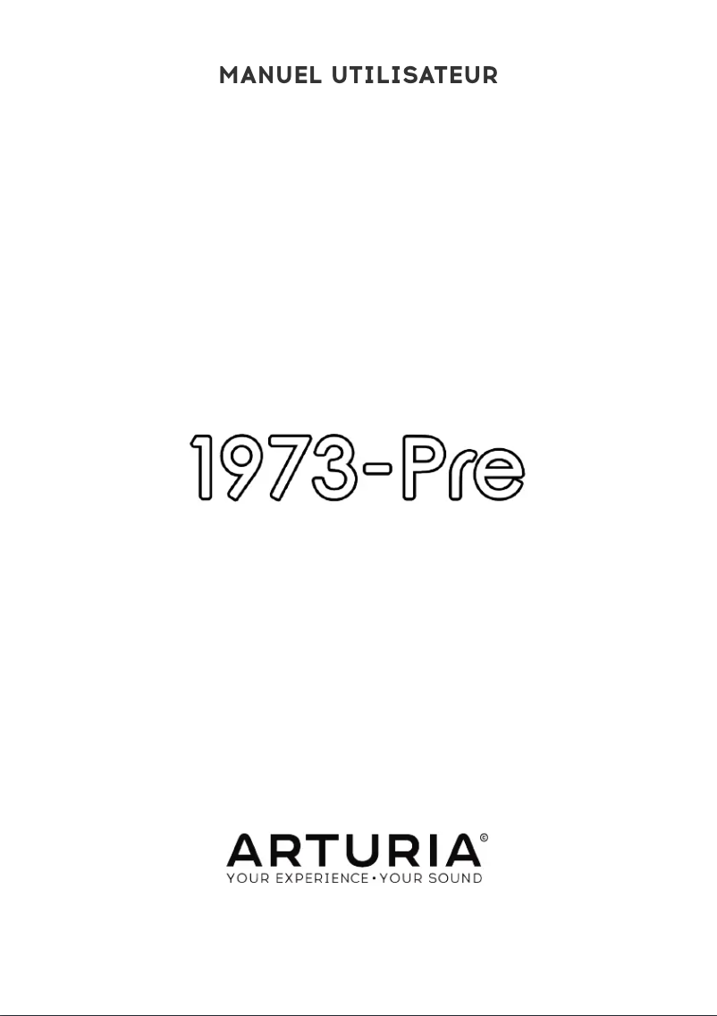 First page image of the manual for Pre 1973