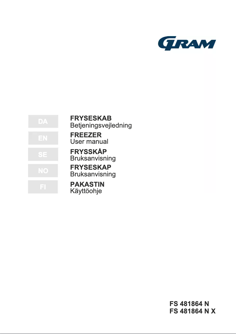 First page image of the manual for FS 481864 N