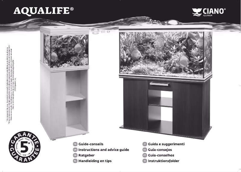 First page image of the manual for Aqualife