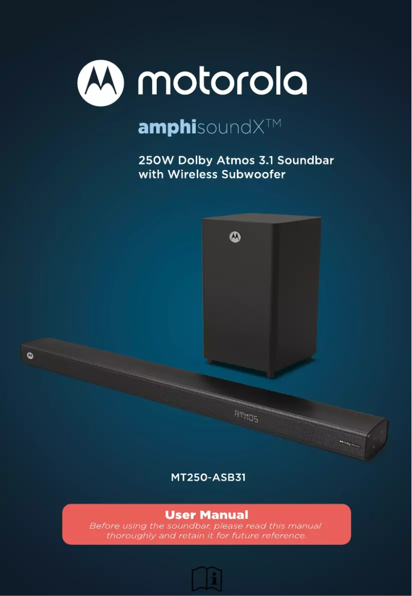 First page image of the manual for AmphiSoundX MT100-5-SB20