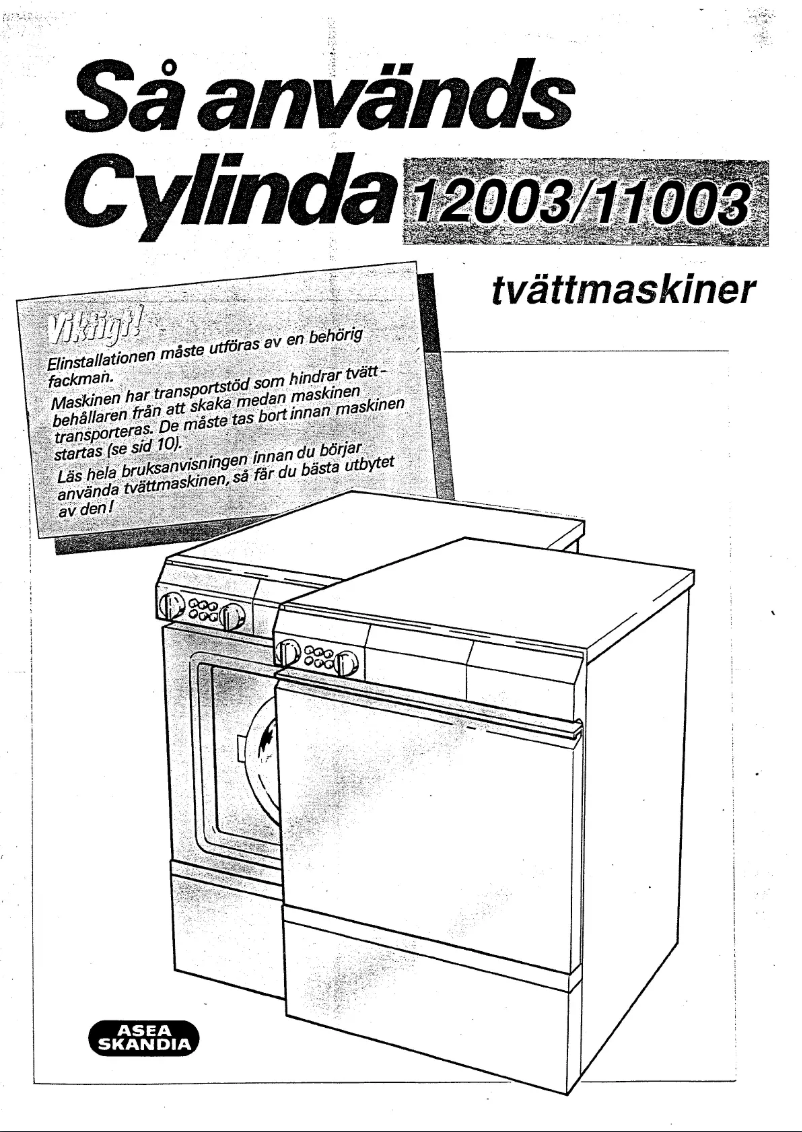 First page image of the manual for 12003