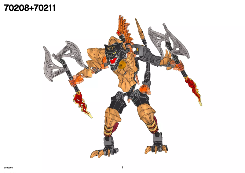 Page 1 of the manual User Manual Lego Chima 70208