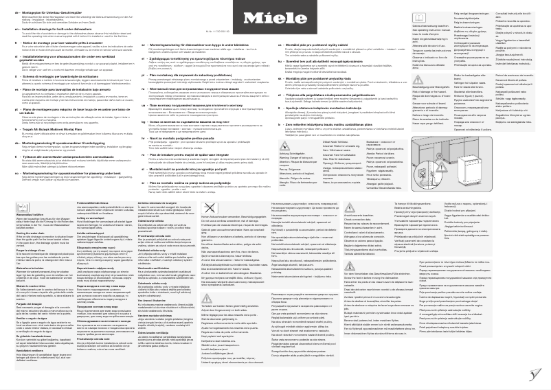 Page 1 of the manual Instructions / Assembly Miele G 5000 U Active