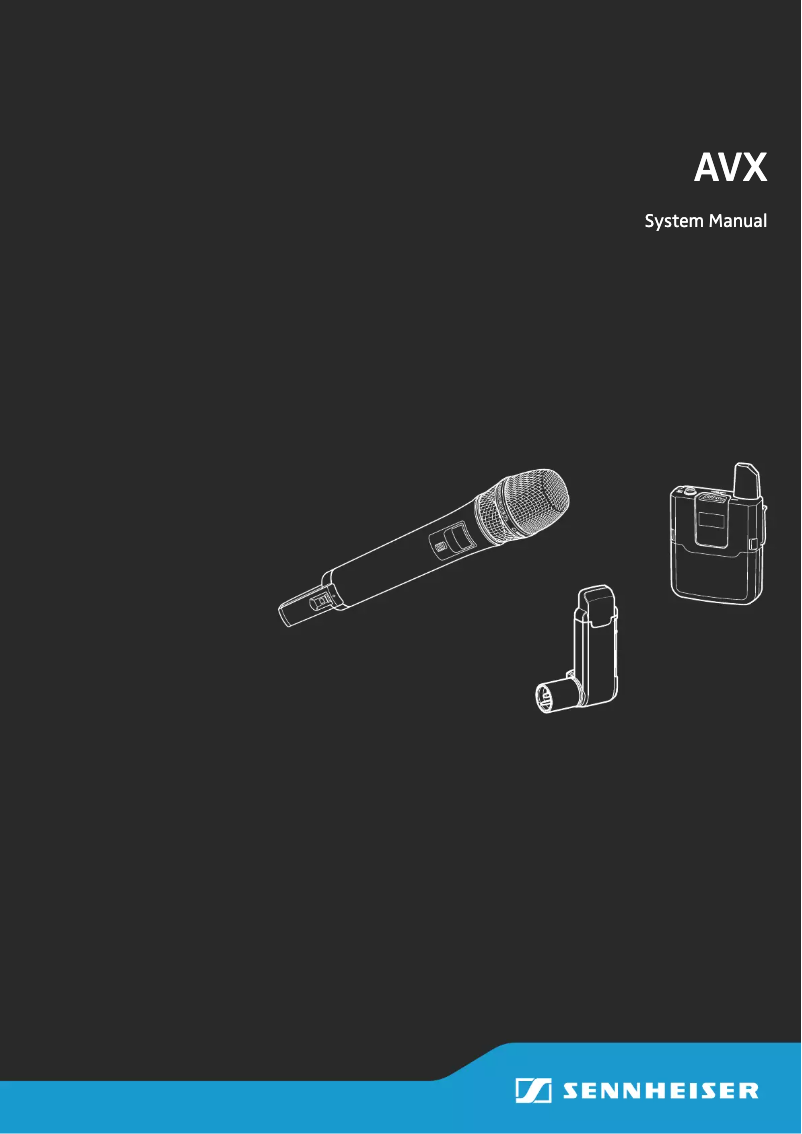 Page 1 of the manual User Manual Sennheiser AVX