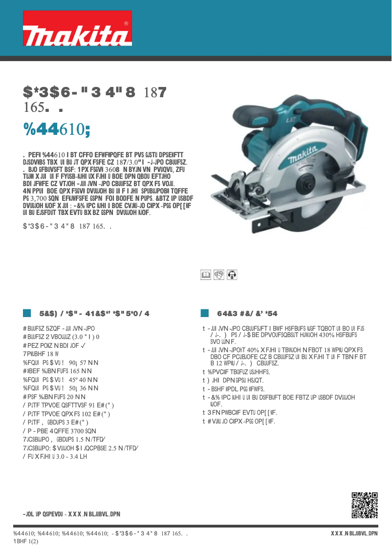 First page image of the manual for DSS610Z