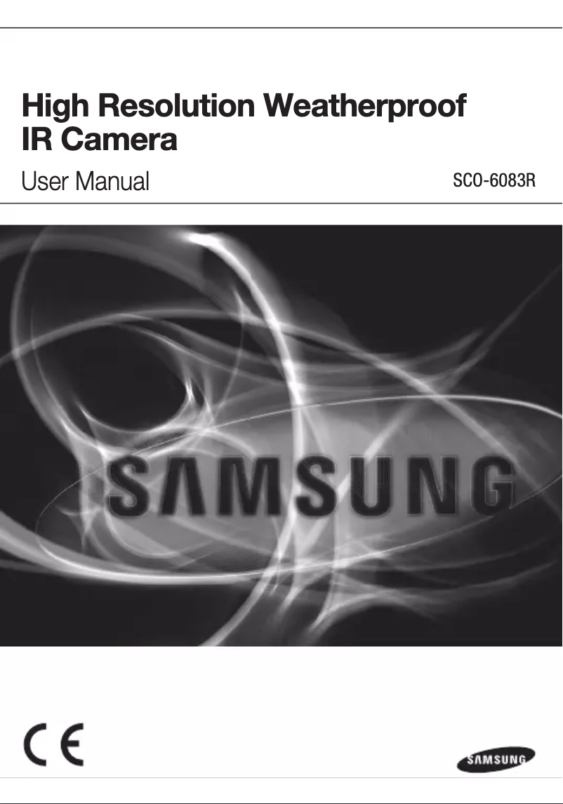 Page 1 of the manual User Manual Wisenet SCO-6083RP