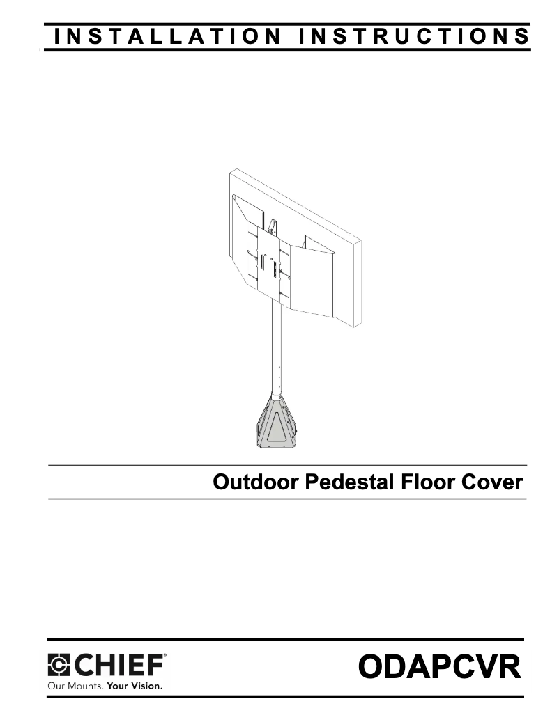 Page 1 of the manual User Manual Chief ODAPCVRB