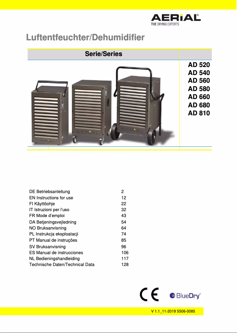 Image de la première page du manuel de l'appareil AD 580