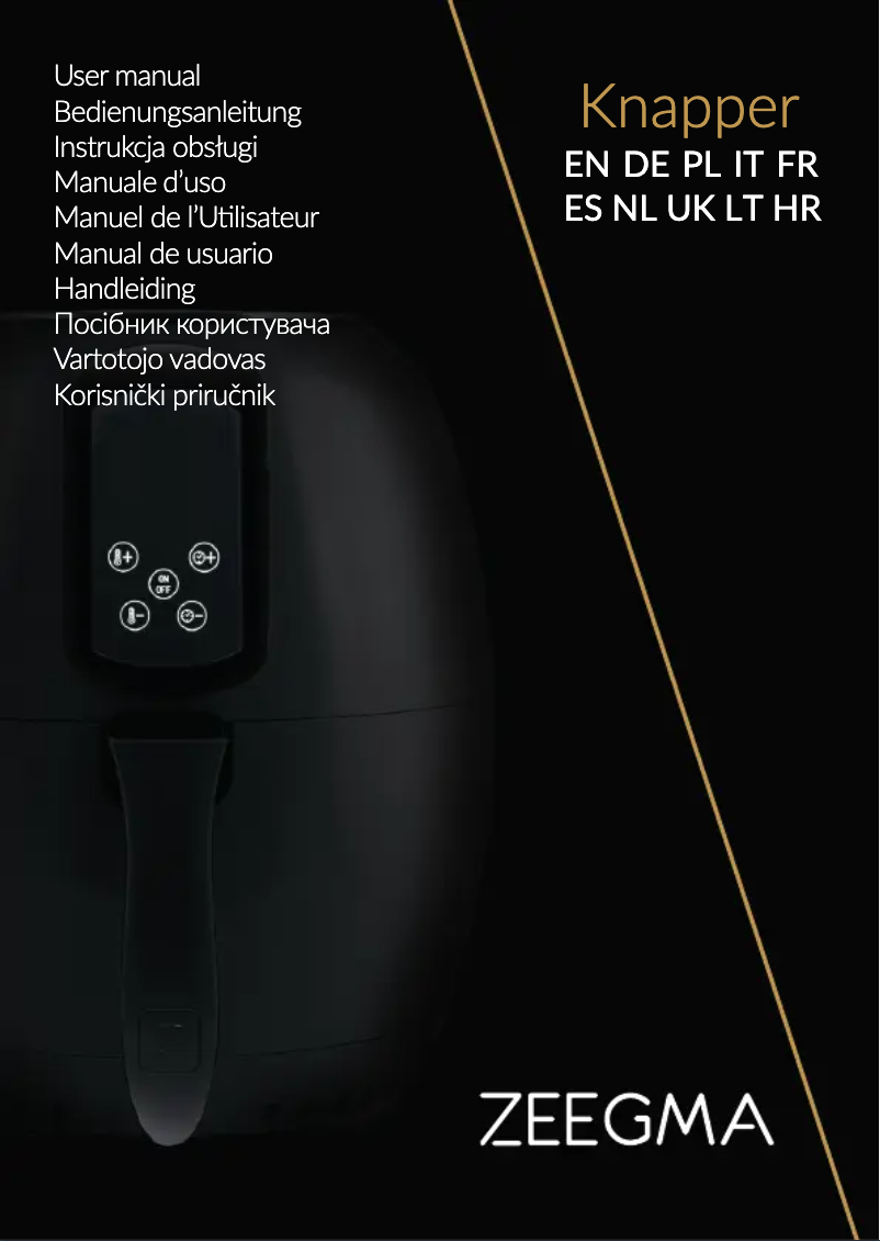 First page image of the manual for Knapper