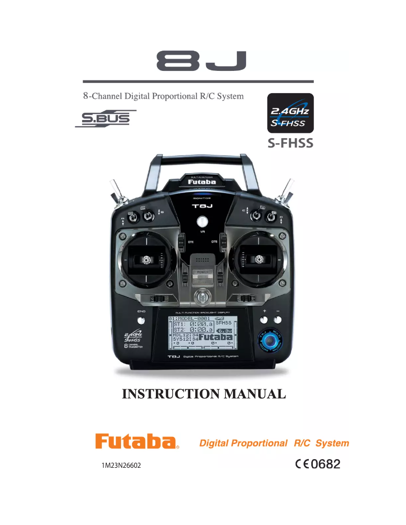 First page image of the manual for 8J