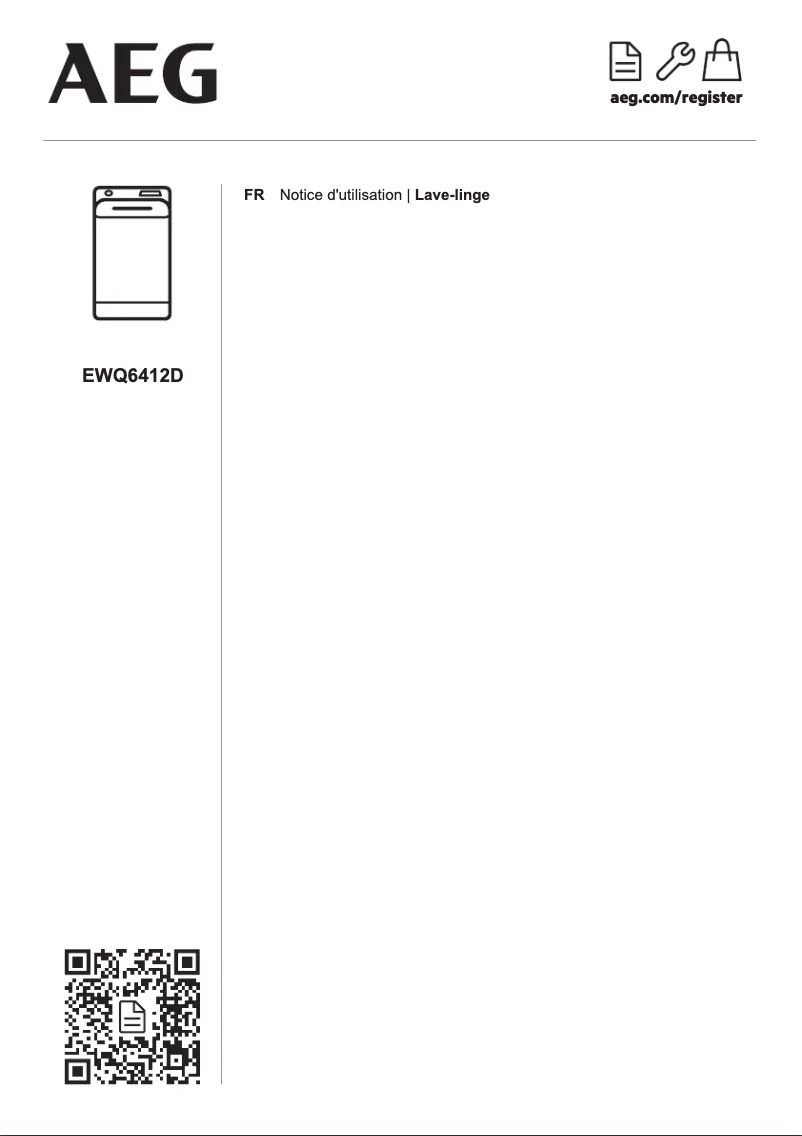 First page image of the manual for EWQ6412D