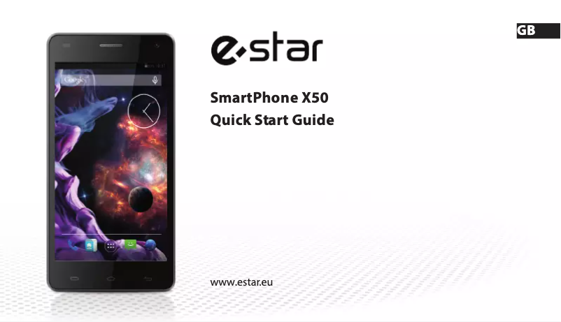 Page 1 of the manual User Manual eSTAR X50