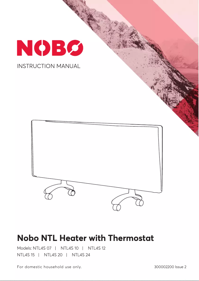 Page 1 of the manual User Manual Nobo NTL4S12-FS40