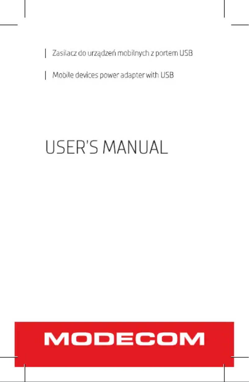 First page image of the manual for MC-4U