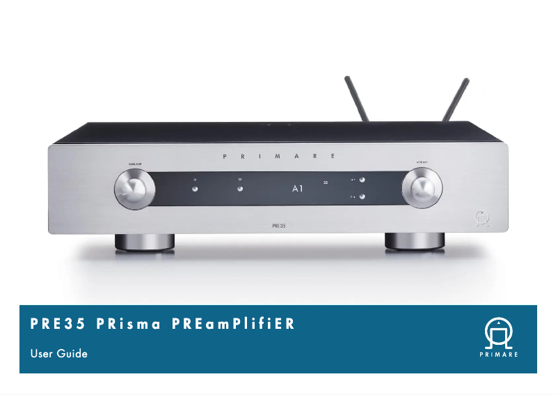 First page image of the manual for PRE35